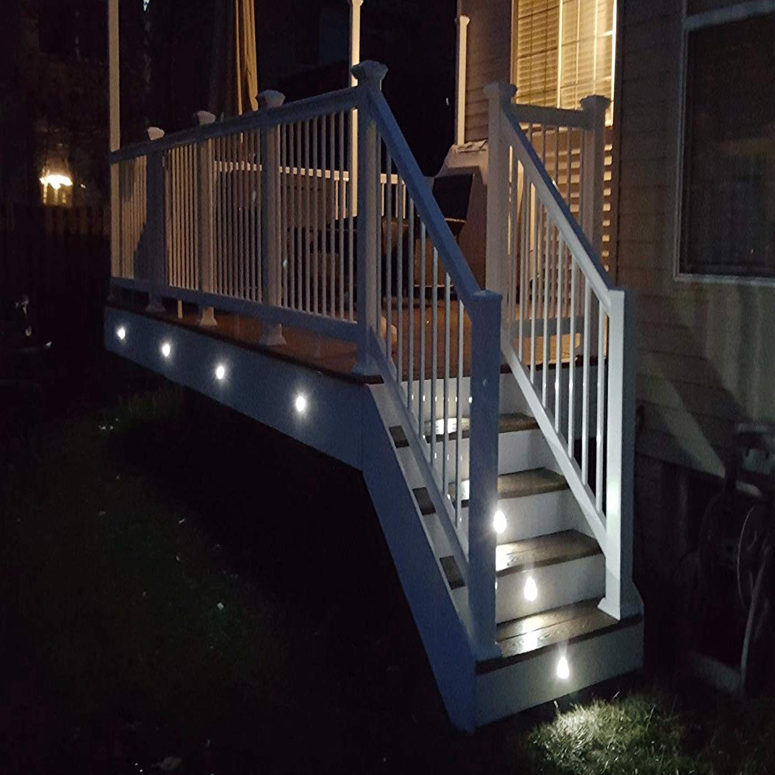 Spot LED Encastrable Extérieur IP67 1W DC12V 45mm Blanc Froid Jardin Terrasse