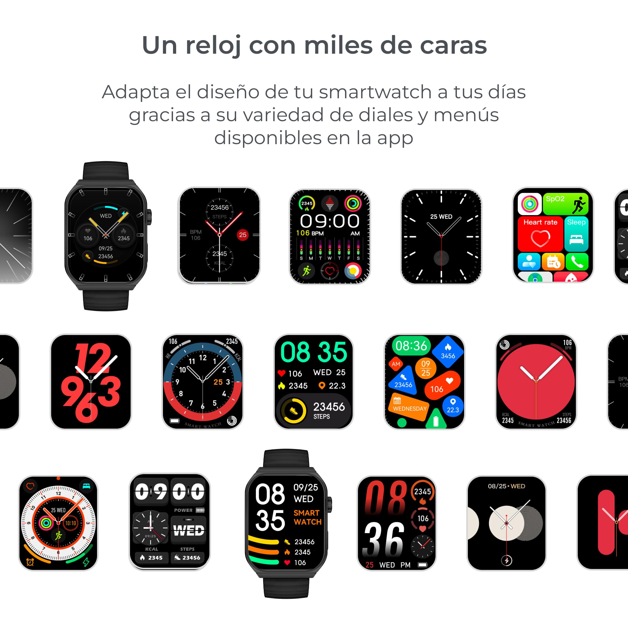 KSIX Olympo Reloj Inteligente Hombre, Smartwatch Elegante con Llamadas y Notificaciones, Fantástica Pantalla AMOLED, Monitor de Salud y Deporte, Asistentes de Voz, Autonomía 5 días, App iOS y Android