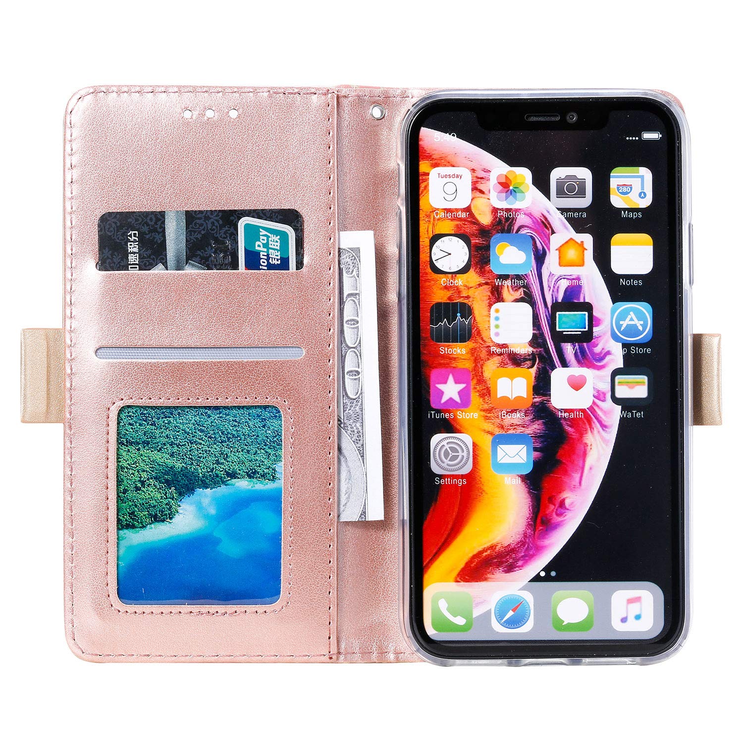 ZCDAYE - Custodia per iPhone 12/iPhone 12 Pro, chiusura