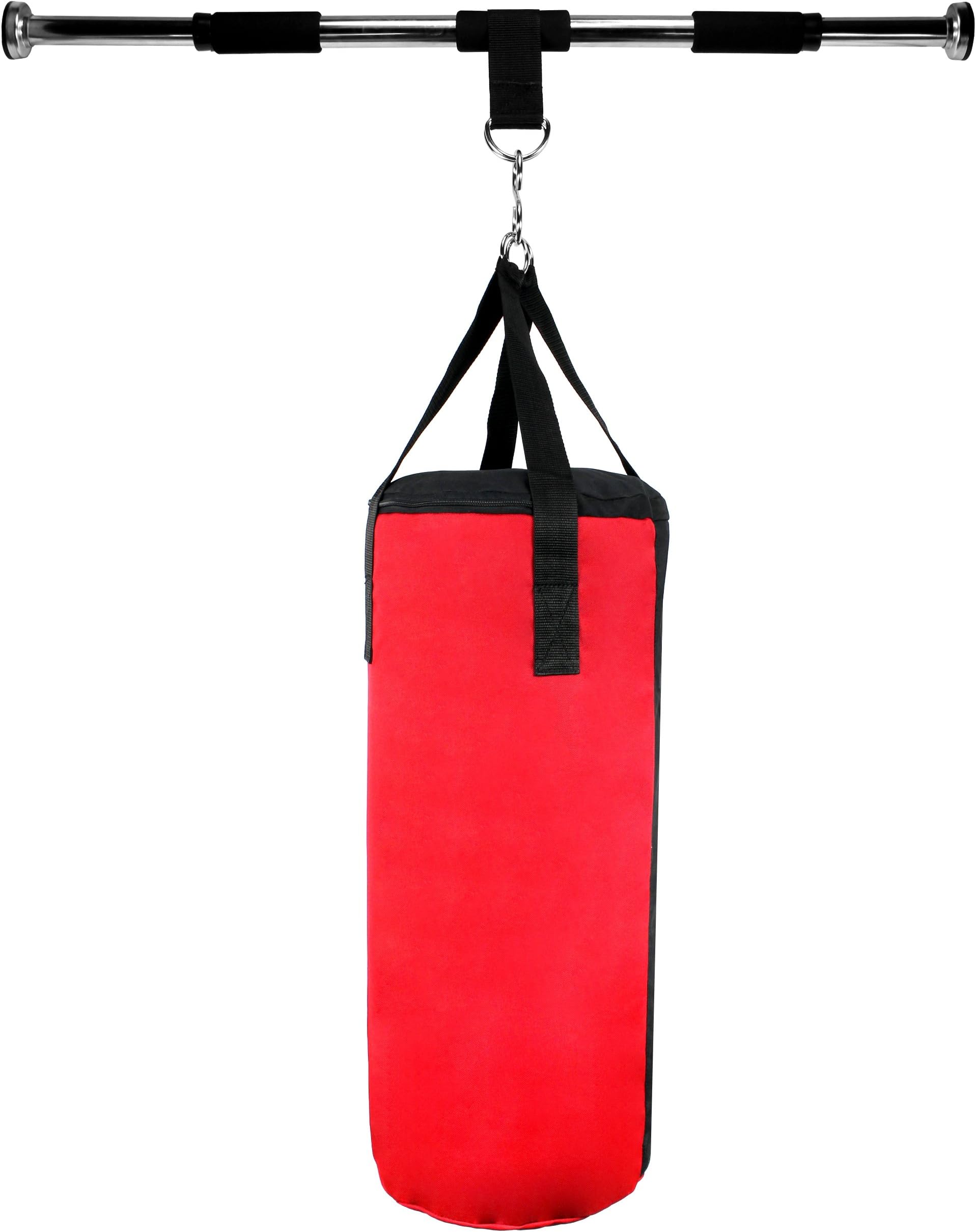 Velocity Boxing MMA Sport Pro Doorway Frame Punching Bag w/Tough Air/Water Filled Bag, Adjustable Horizontal Bar