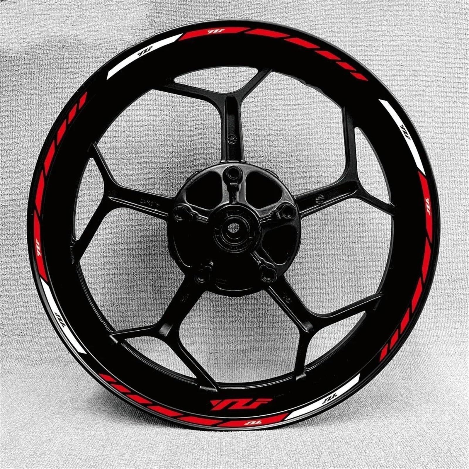 Motorcycle Reflective Wheel Stickers Rim Decal for Yamaha R1 R15 R125 R6 R7 MT-09 MT09 MT07 MT10 for Tracer(Color7)