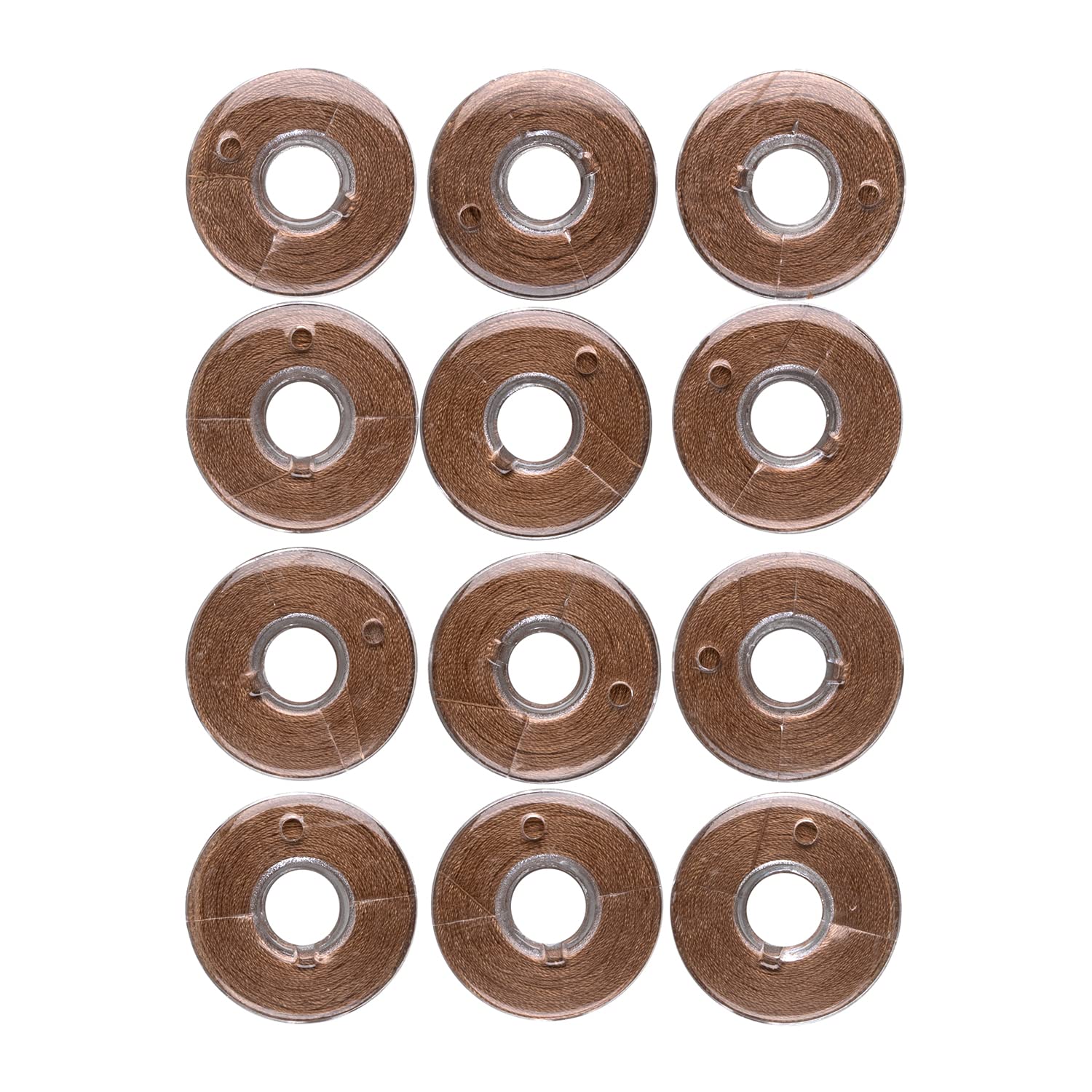 Superior Threads Sew Great Bobbin 60 Weight Polyester 12-Pack #425 Brown Sugar