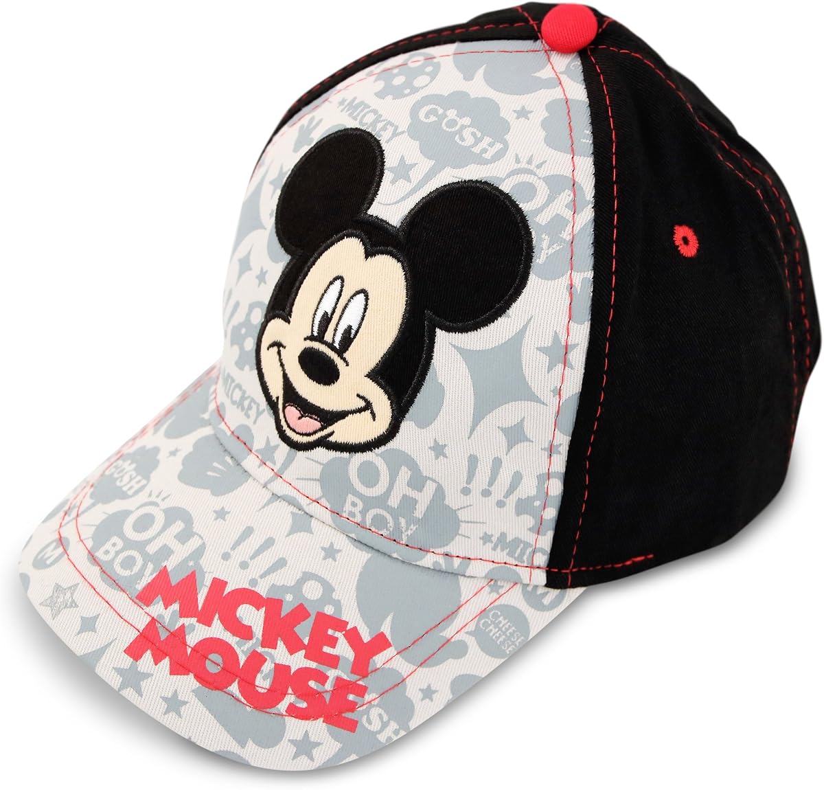 Disney Toddler Boys Mickey Mouse Clubhouse Cotton Baseball Cap, Age 2-5 | Adjustable closure for a comfortable, secure everyday fit.
