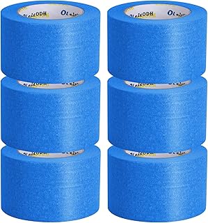 6 Rolls Blue Painters Tape Bulk 3 inch x 60 Yards, Total 360 Yd, Painter...
