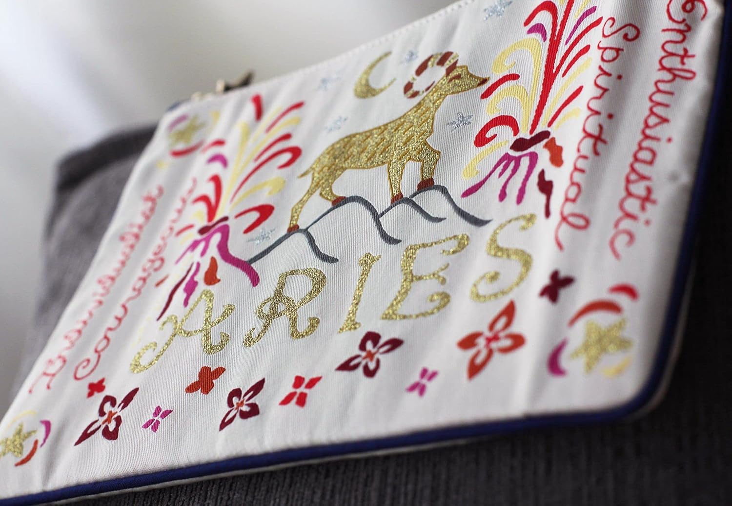 Catstudio Astrology Zipper Pouch, 5x7 Travel Toiletry Bag, Makeup Bag, Dog Treat Pouch, or Travel Purse
