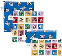 Vista 22 de Bumkins - Bolsas de tela para bocadillos y sándwiches - Para almacenamiento, viajes, preparación de alimentos, almuerzo - Reutilizables, resistentes