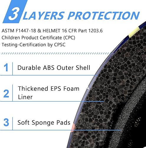 Miniatura 42 de Bienbee - Casco para niños pequeños, casco de patineta para bicicleta, equilibrio, bicicleta, scooter, para niñas y niños de 1-3-5-8-14 años