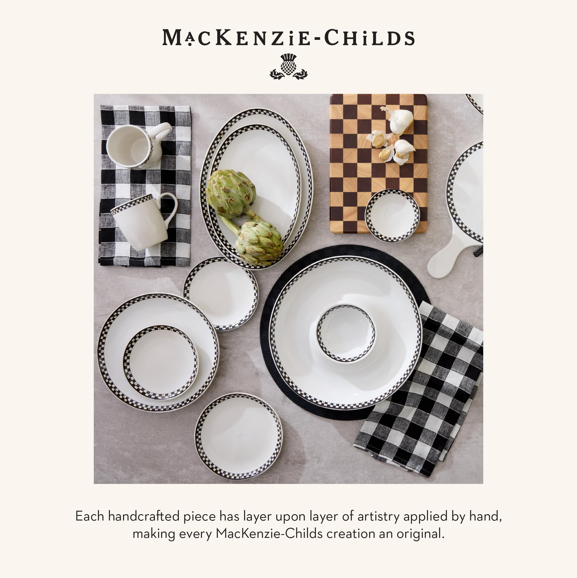 Amazon.com | MACKENZIE-CHILDS Set of 2 Everyday Oval Platters