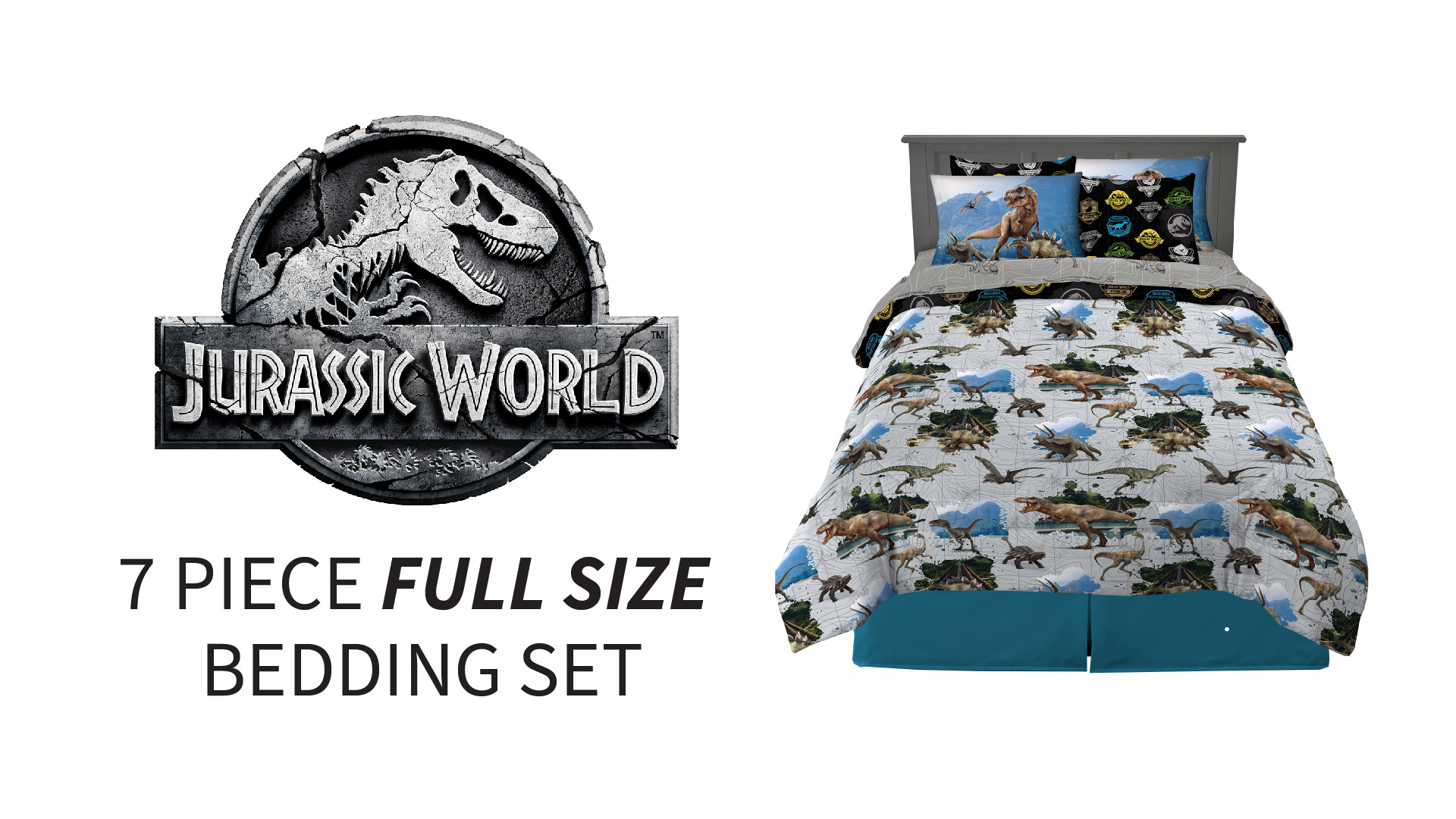 Franco Kids Bedding Super Soft Plush Throw Blanket, 46 in x 60 in, Jurassic World