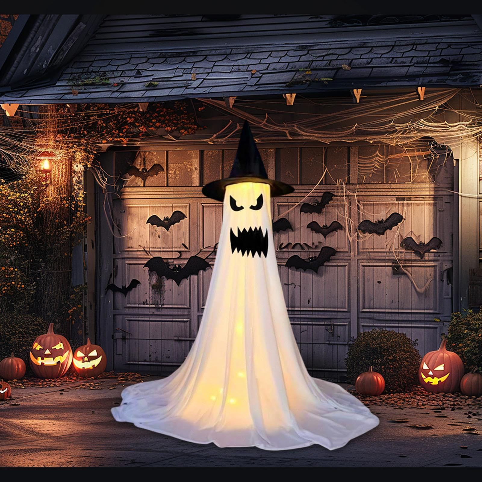 Halloweenowe Dekoracje Zewnętrzne Z Duchami Duża Straszna Sezonowa Ozdoba