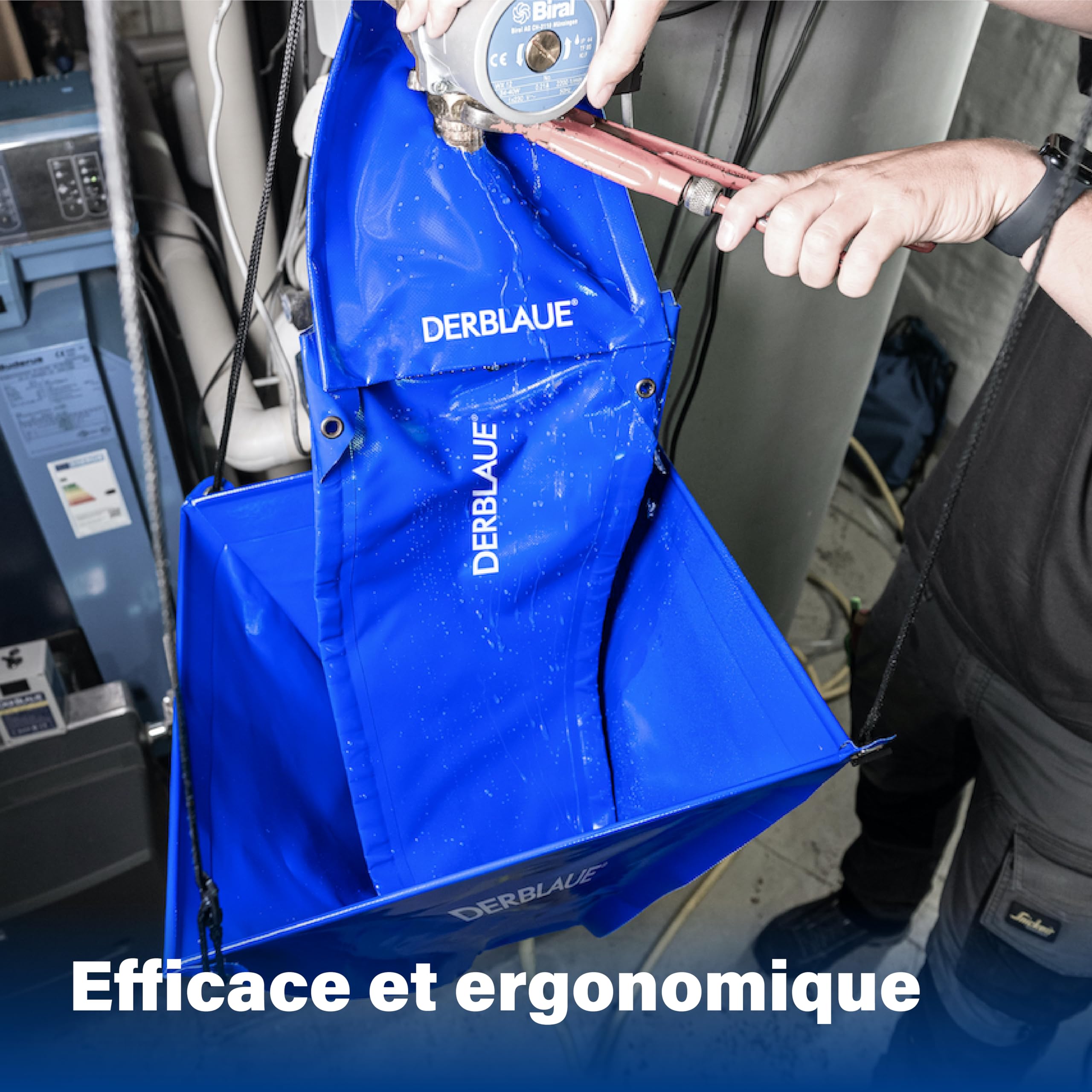 DERBLAUE® Petit entonnoir 40 cm pour vidange d'huile - Accessoire de bac de récupération pour travailler avec H20 et HYD