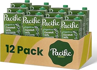 Pacific Foods Organic Unsweetened Coconut Milk, Plant Based Milk, 32 oz ...