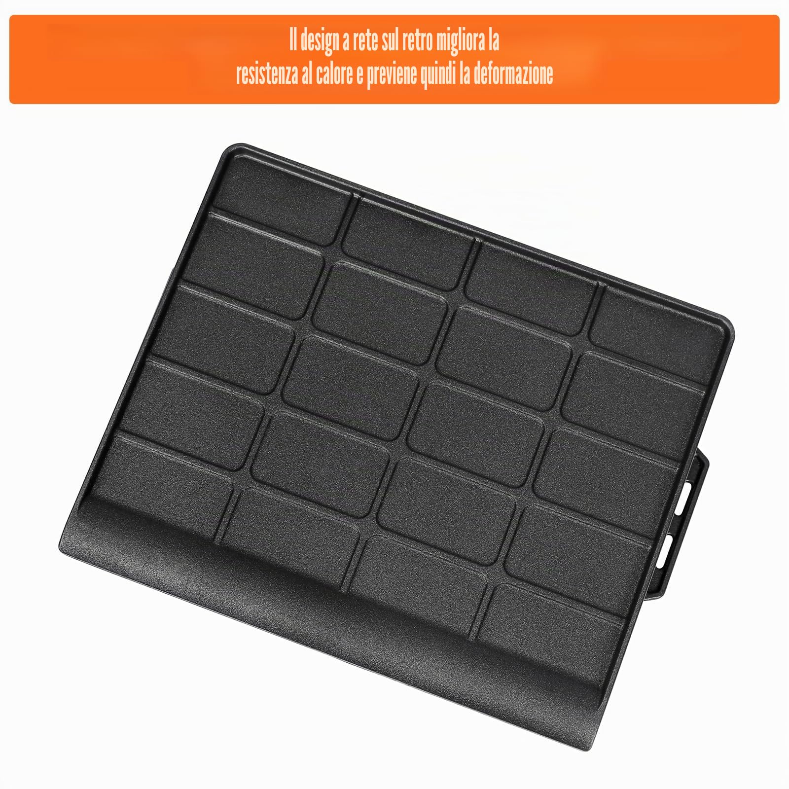 GFTIME Piastra grill in ghisa, 48 x 36 cm, universale, per barbecue a gas, forno e fornello, con vaschetta integrata per il grasso e pareti laterali extra alte