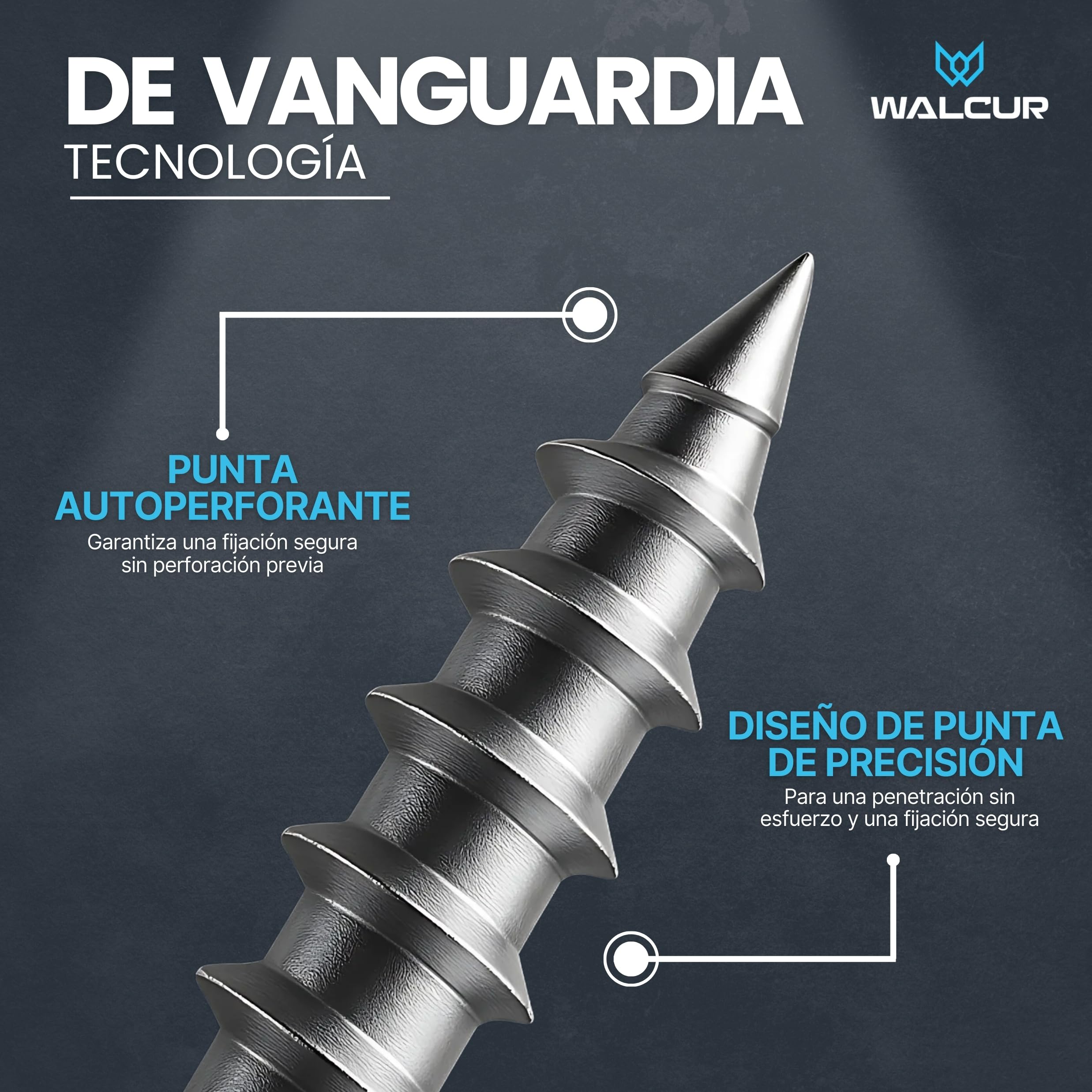 WALCUR Tornillos Spengler ø 4.5 x 35 mm Tornillos de Acero Inoxidable Autoperforantes para Tarimas 100 Piezas Tornillos para Techos a Prueba de Fugas con Arandelas de Goma Antracita Gris