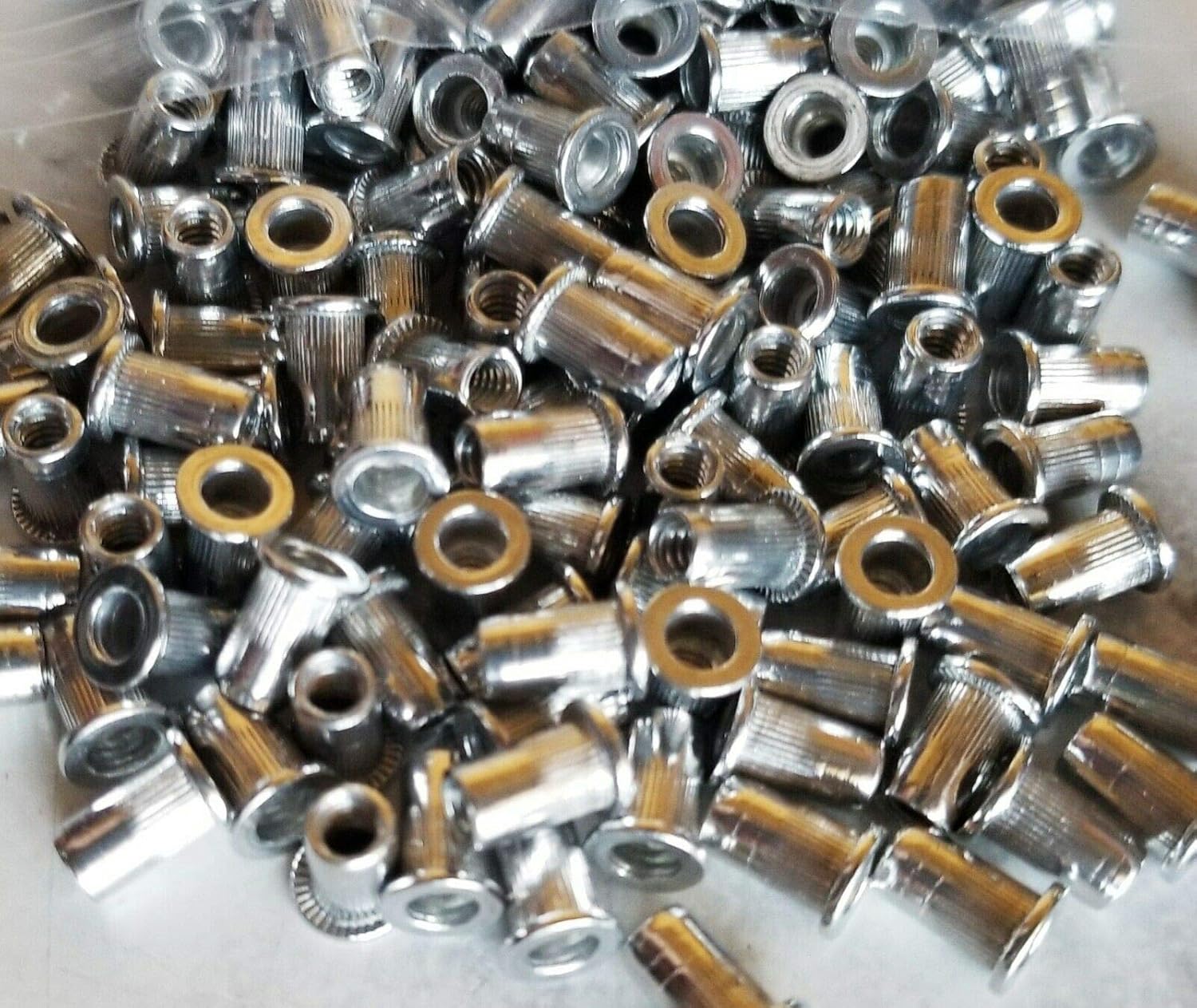 (Pack of 100) 632 Rivet Nut Aluminum knurled Nutserts