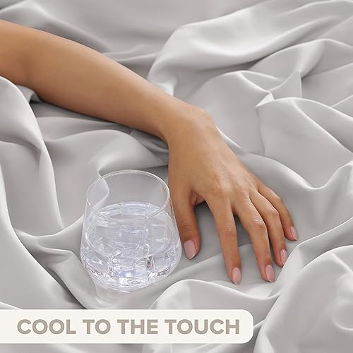 Miniatura 6 de UGG Juego de sábanas de lujo de 3 piezas, tamaño individual, refrescante, con bolsillos profundos, ropa de cama de alta calidad con 1 funda de