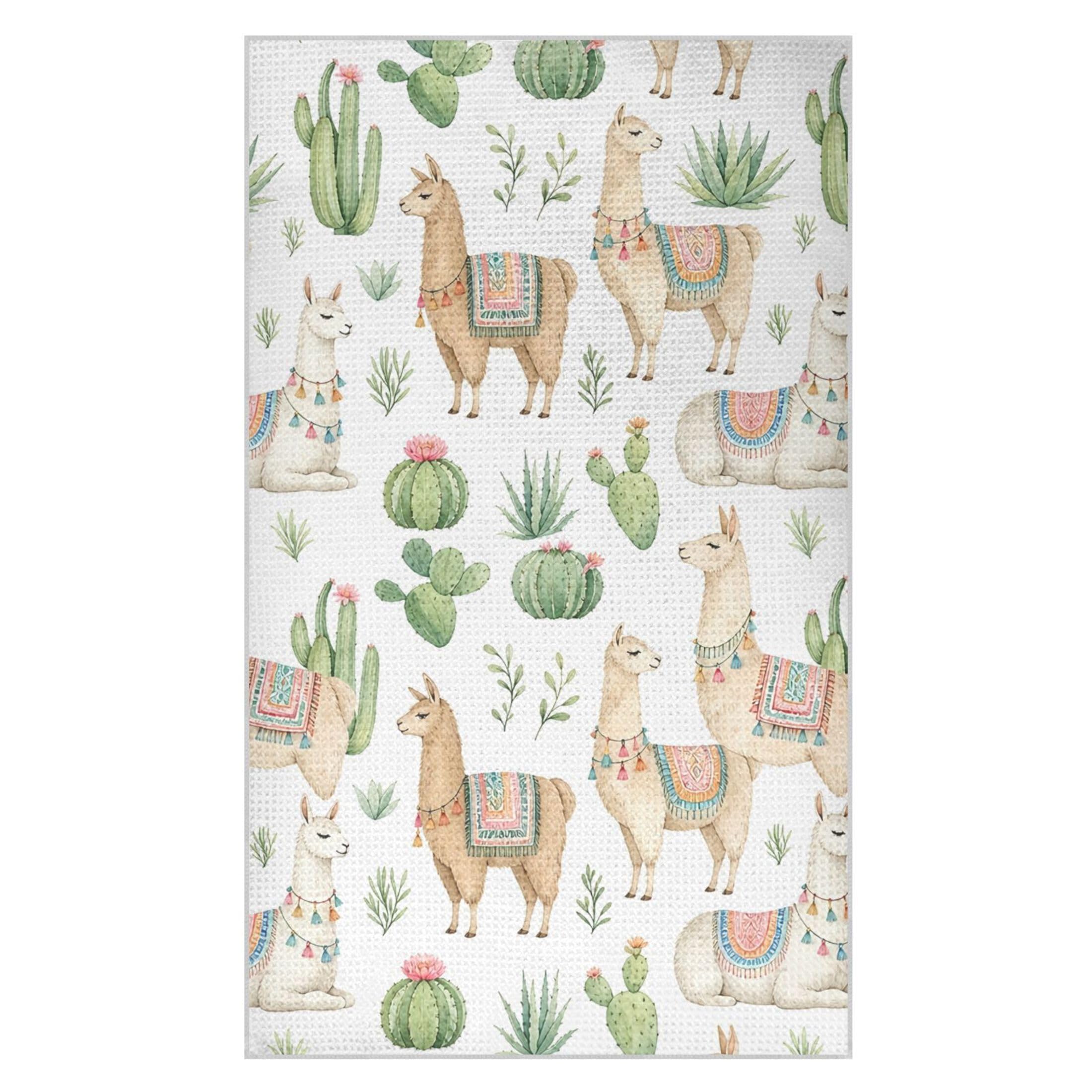 Kutsu Alpaca Waffle Weave Kitchen Towels Absorbent Quick Drying Dish Towels for Kitchen, Decorative Tea Towel, 18x30 in