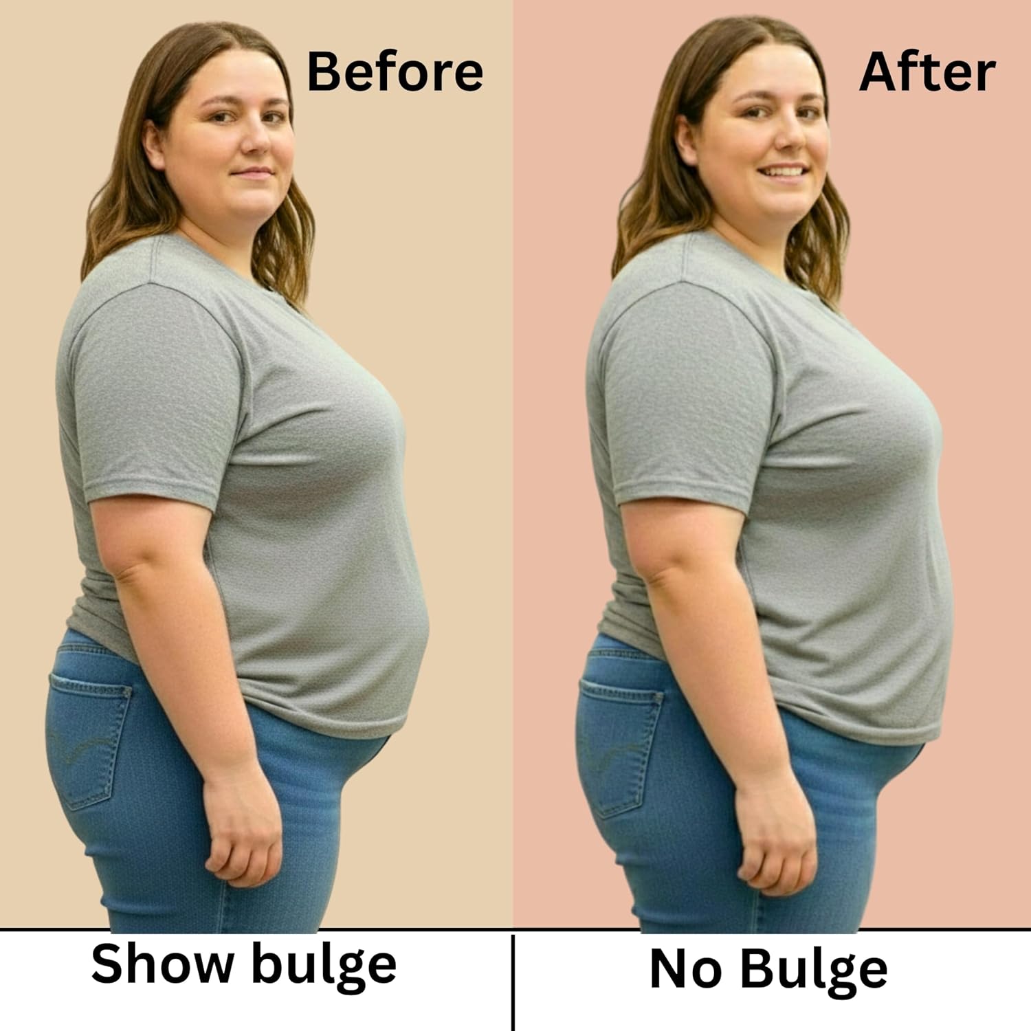 Plus Size Belts for Women, Invisible Stretch Belt for Women Plus Size, No Show Belts, Elastic Strap Flat Buckle Adjustable