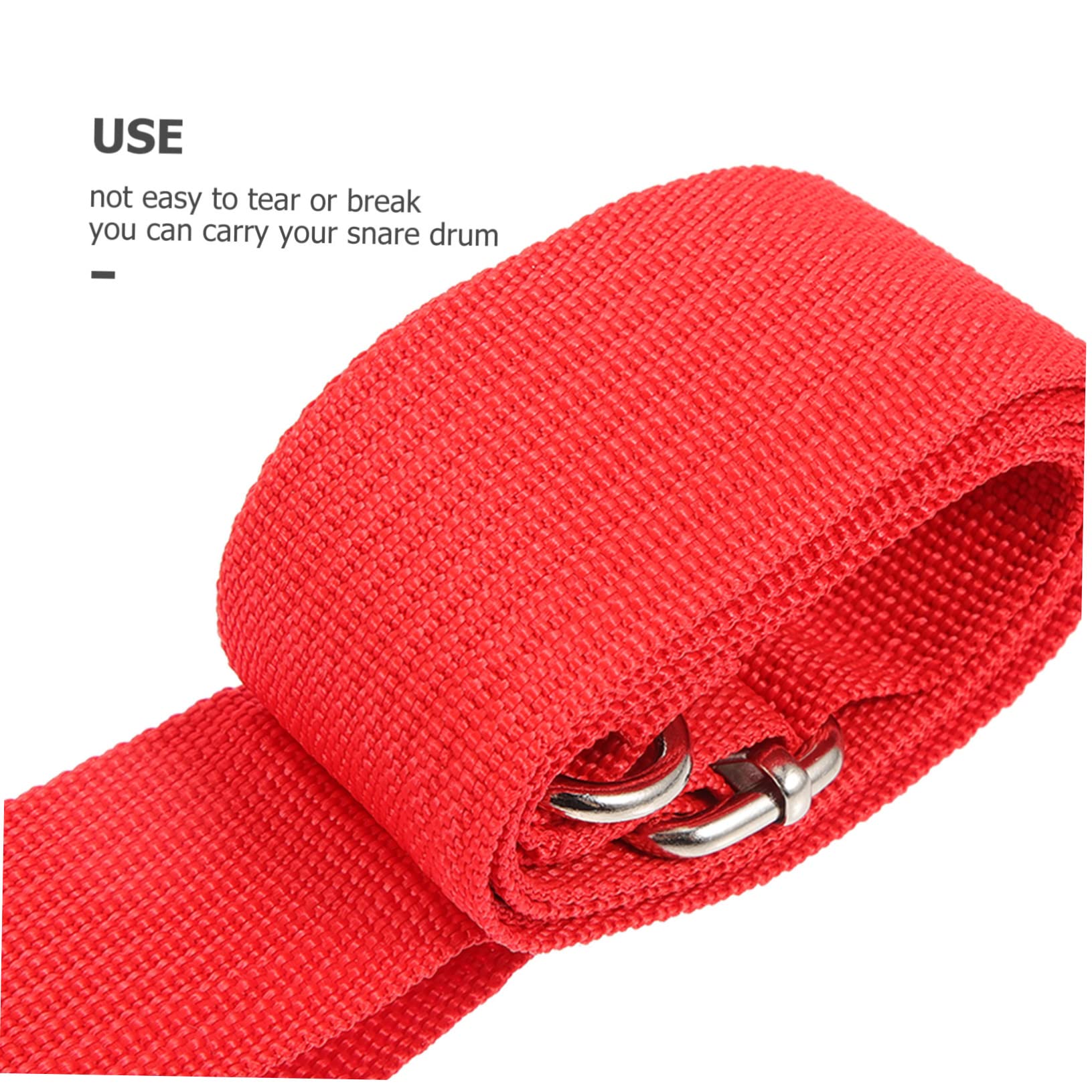 OFFSCH Snare Drum Strap Nylon Drum Strap Snare Shoulder Band Drum Waist Belt Drum Shoulder Sling Drum Cross Sling Toddler Suspenders Percussion Drum Belt Polyester Adjustable Metal Clip