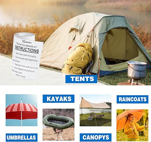 Miniatura 3 de Paquete de 30 parches de colchón de aire de TPU, kit de reparación de parches de piscina para decoraciones inflables, casa de rebote, piscinas sobre