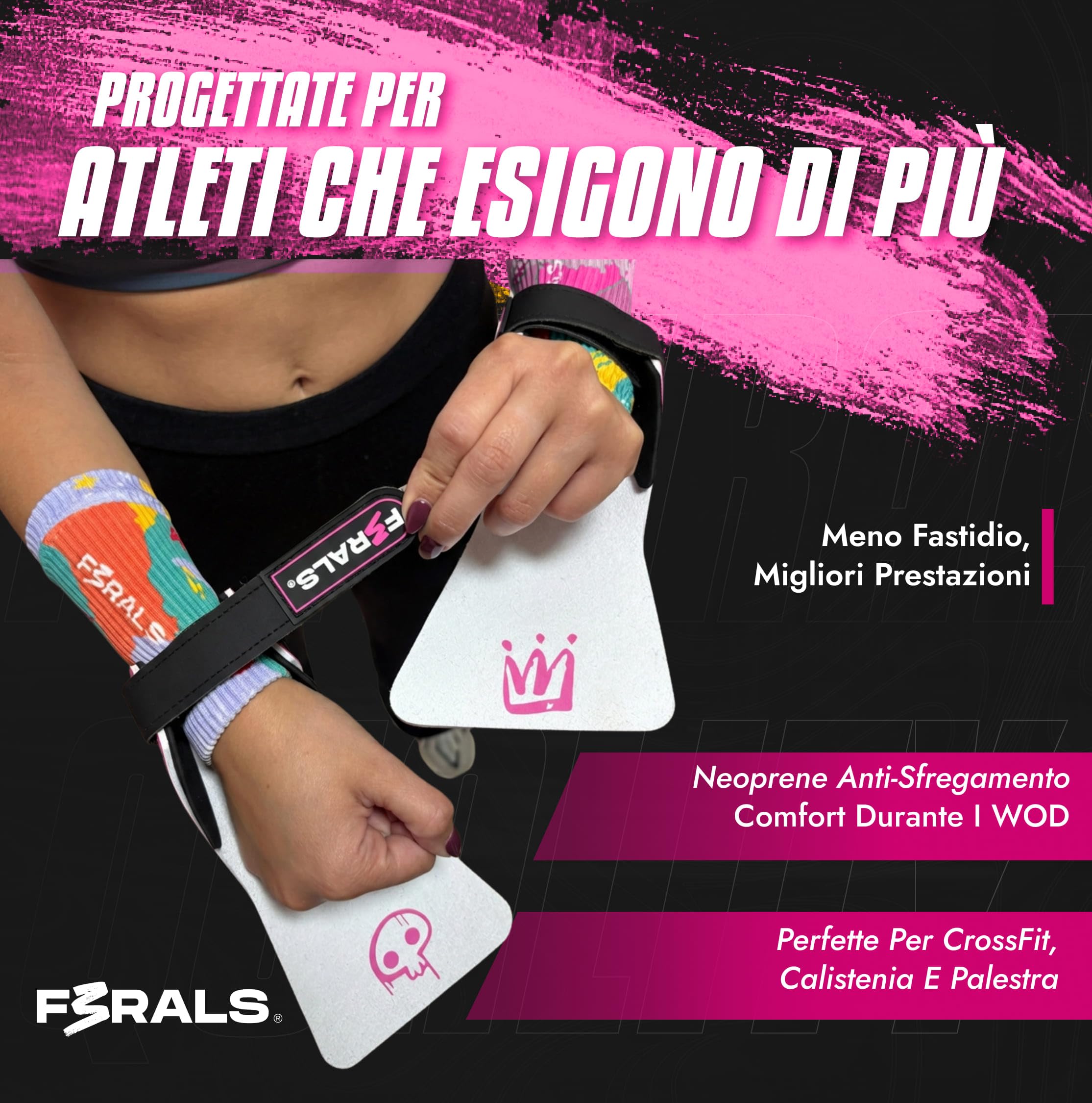 Paracalli Palestra Cross Training Grip Senza Magnesio 3mm Protezione Ampollas Neoprene Antiscivolo