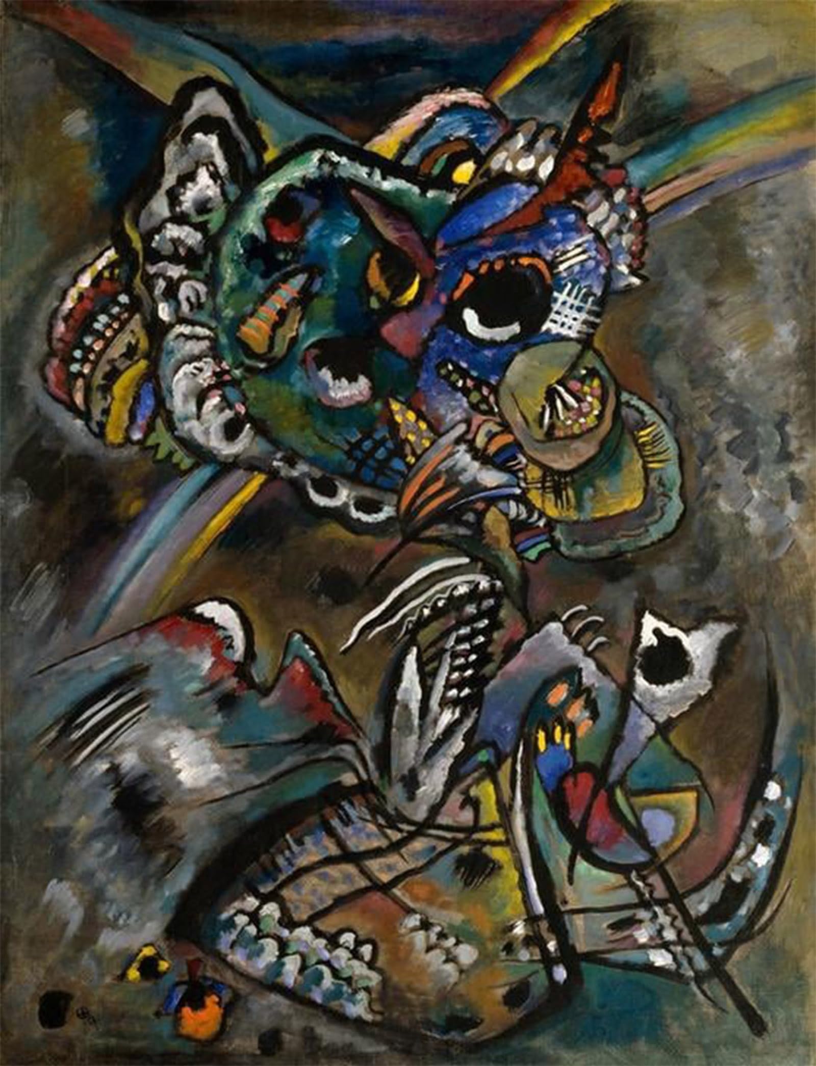 Impression d'Art Kandinsky Toile Haute Définition Chef-d'Œuvre 60x90 - 5
