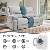 Vista 444 de Fundas 100% impermeables para sofá reclinable seccional, fundas para sofá reclinable en forma de L, funda para sofá seccional de esquina