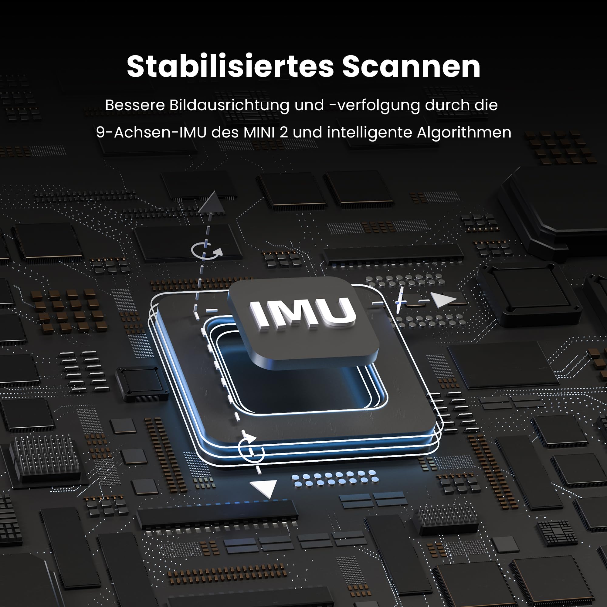 Revopoint MINI 2 Handheld 3D Scanner für 3D Druck, 0.02mm Präzision, 16 fps schnelles Scannen, Industrielles Blaulicht, Portabler Farb-3D-Modellscanner für Dental, Schmuck & kleine Objekte, Advanced