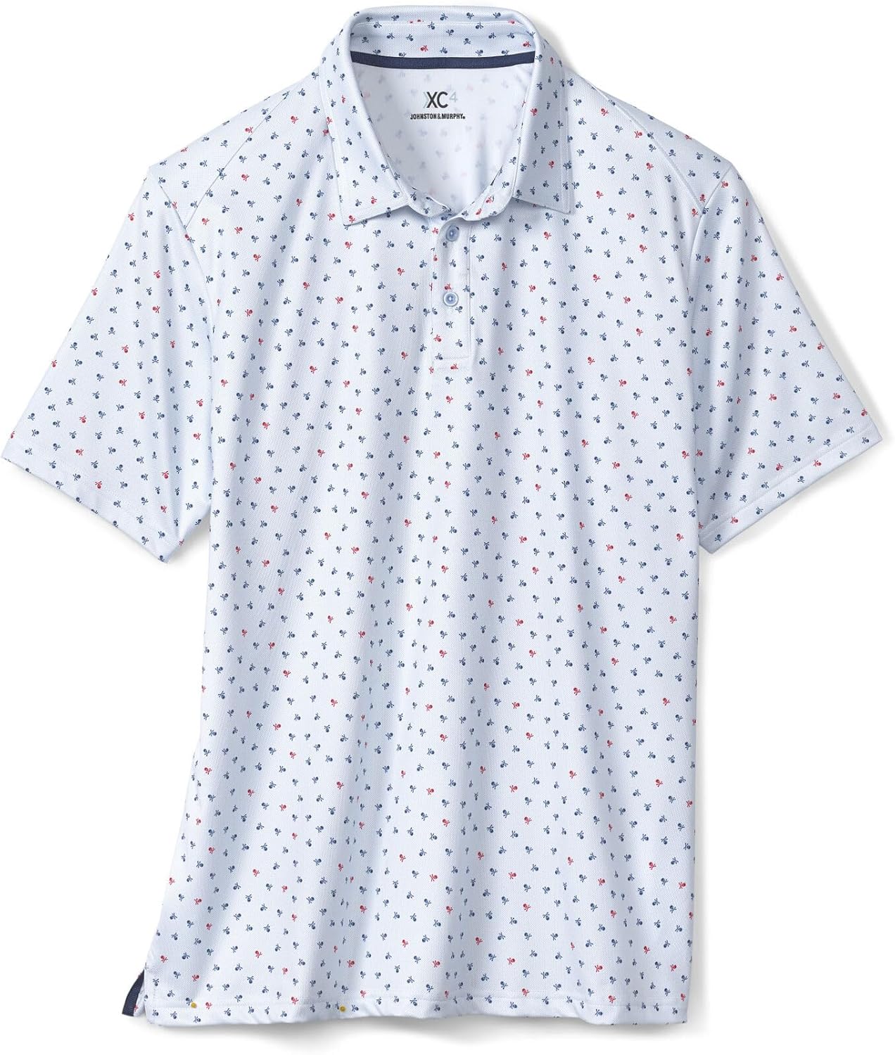 Johnston & Murphy Mens Xc4 Performance Flamingo Polo - Image 3