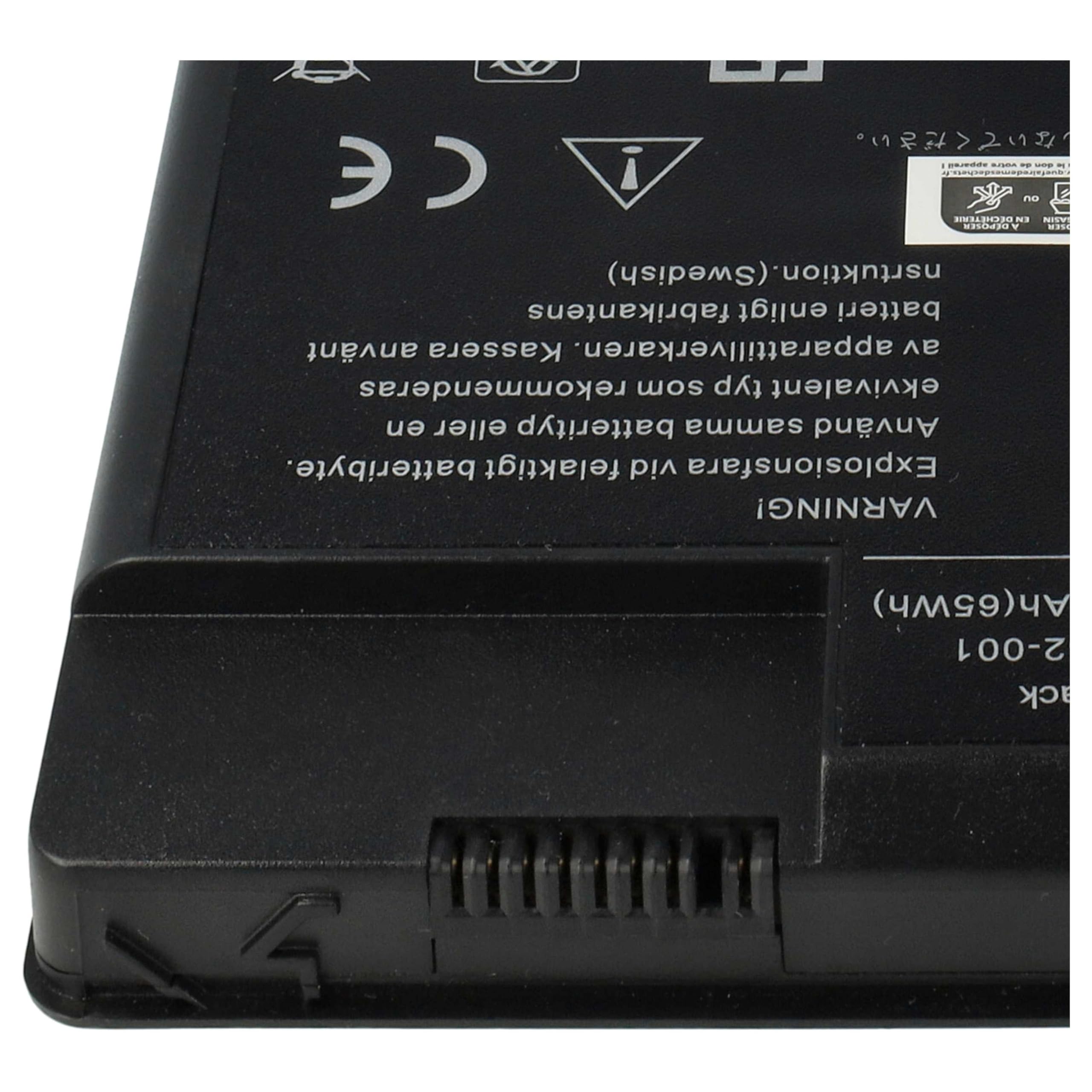 vhbw Bateria pasująca do Compaq Presario X1000 Series Presario X1002US (DM771AR) Laptop Notebook (Li-Ion, 4400 mAh, 14,8 V, 65,12 Wh, czarny)