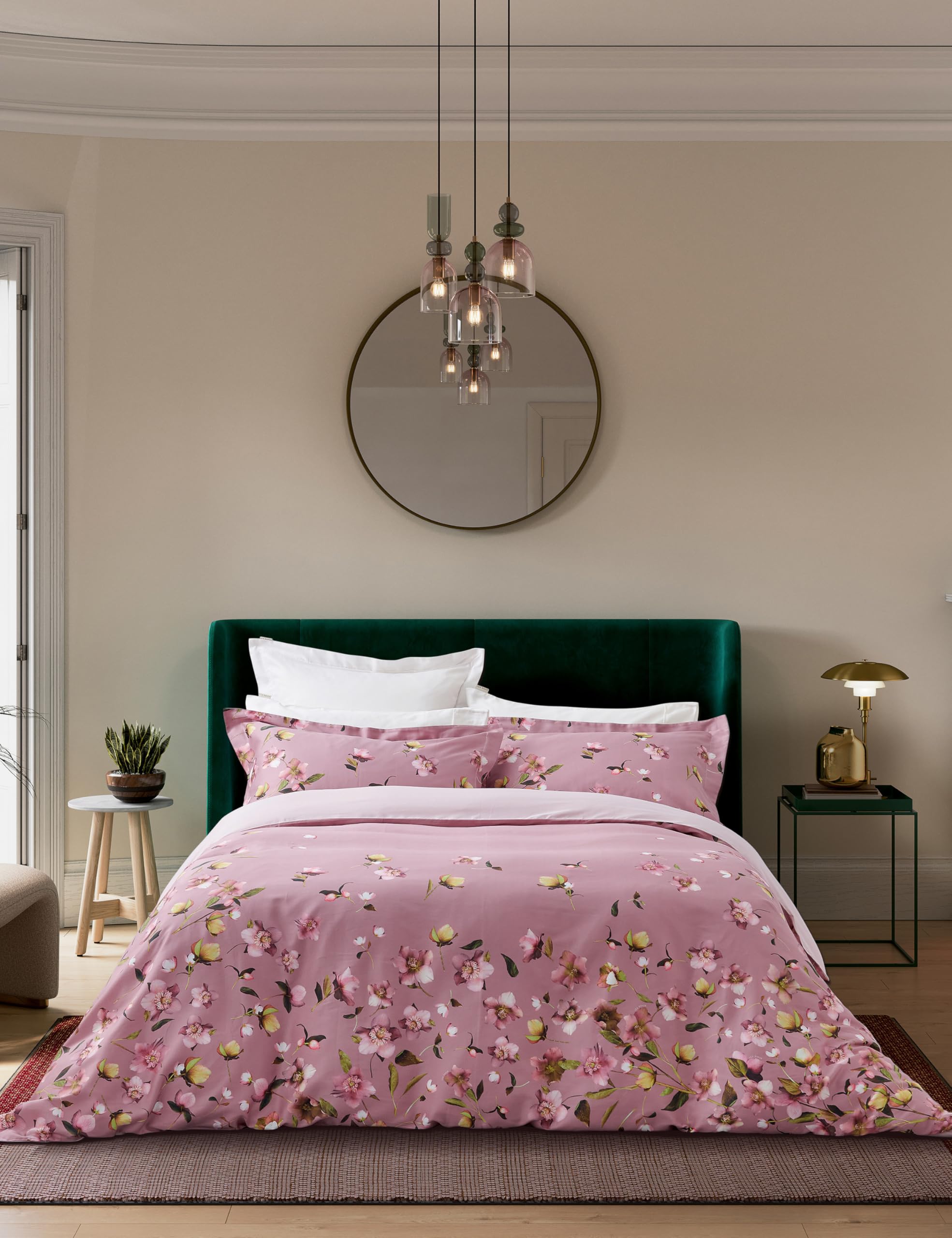 Ted Baker Home  Pink Arboretum Duvet Set in Size Double, Sports Direct