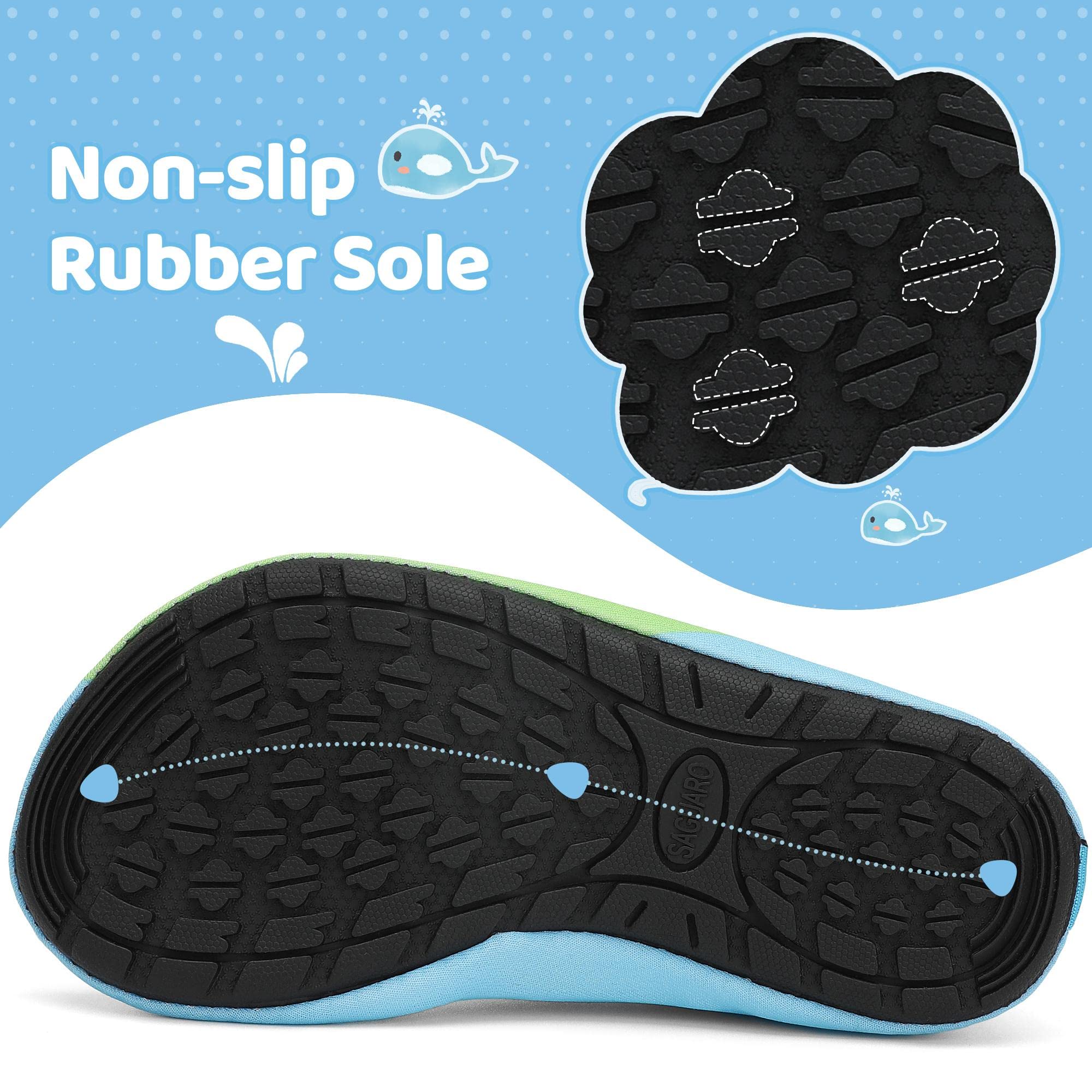 SAGUARO Bambini Ragazze Scarpe da Mare Spiaggia Scarpette da Acqua Scarpe da Immersione per Sportive Acquatici Nuotare Water Shoes