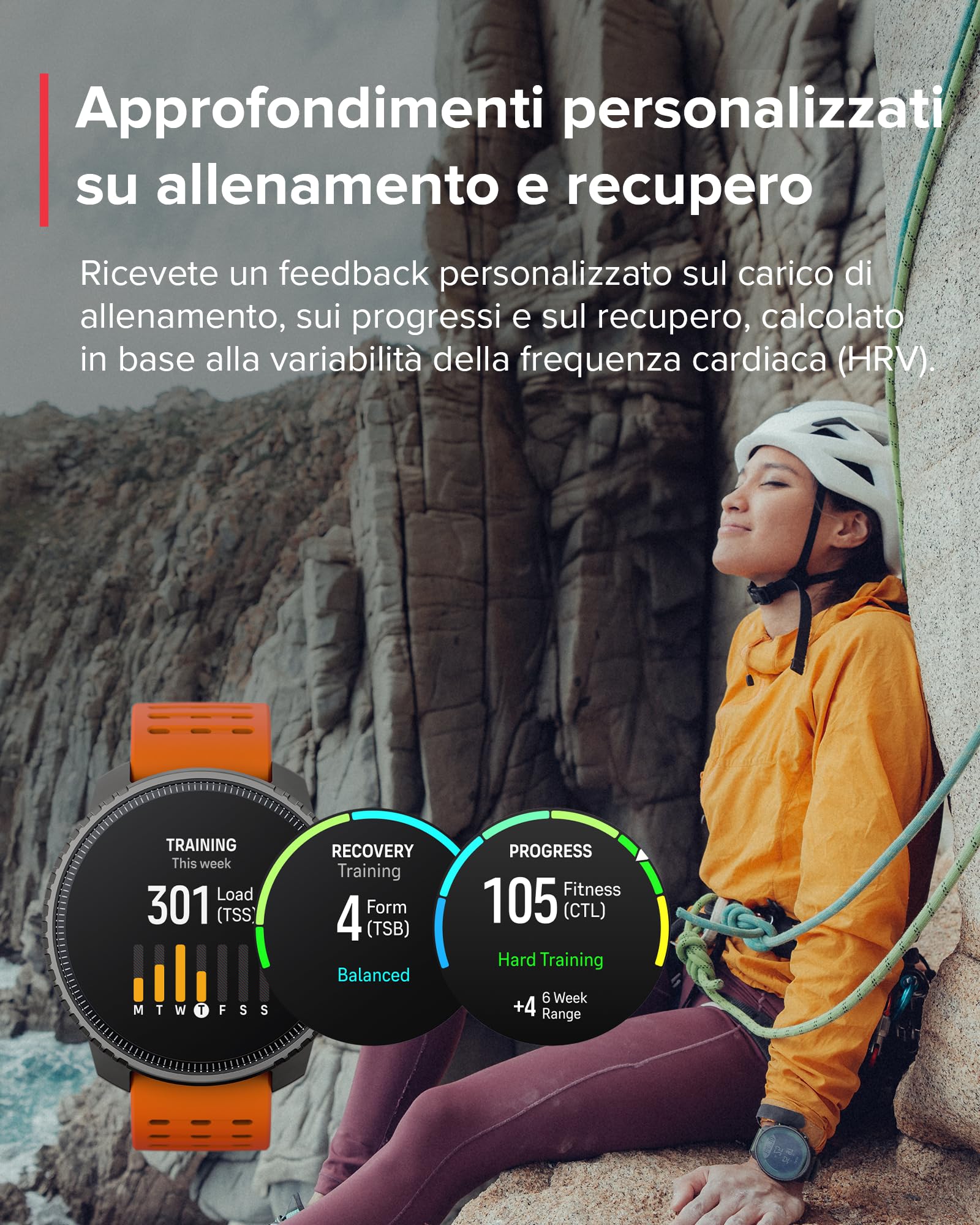 SUUNTO Vertical Orologio Sportivo, Smartwatch Impermeabile GPS Activity Tracker Mappe Offline, Monitoraggio Salute 24/7, 95+Sport, Cardiofrequenzimetro Altimetro Barometro, Ricarica Solare Opzionale
