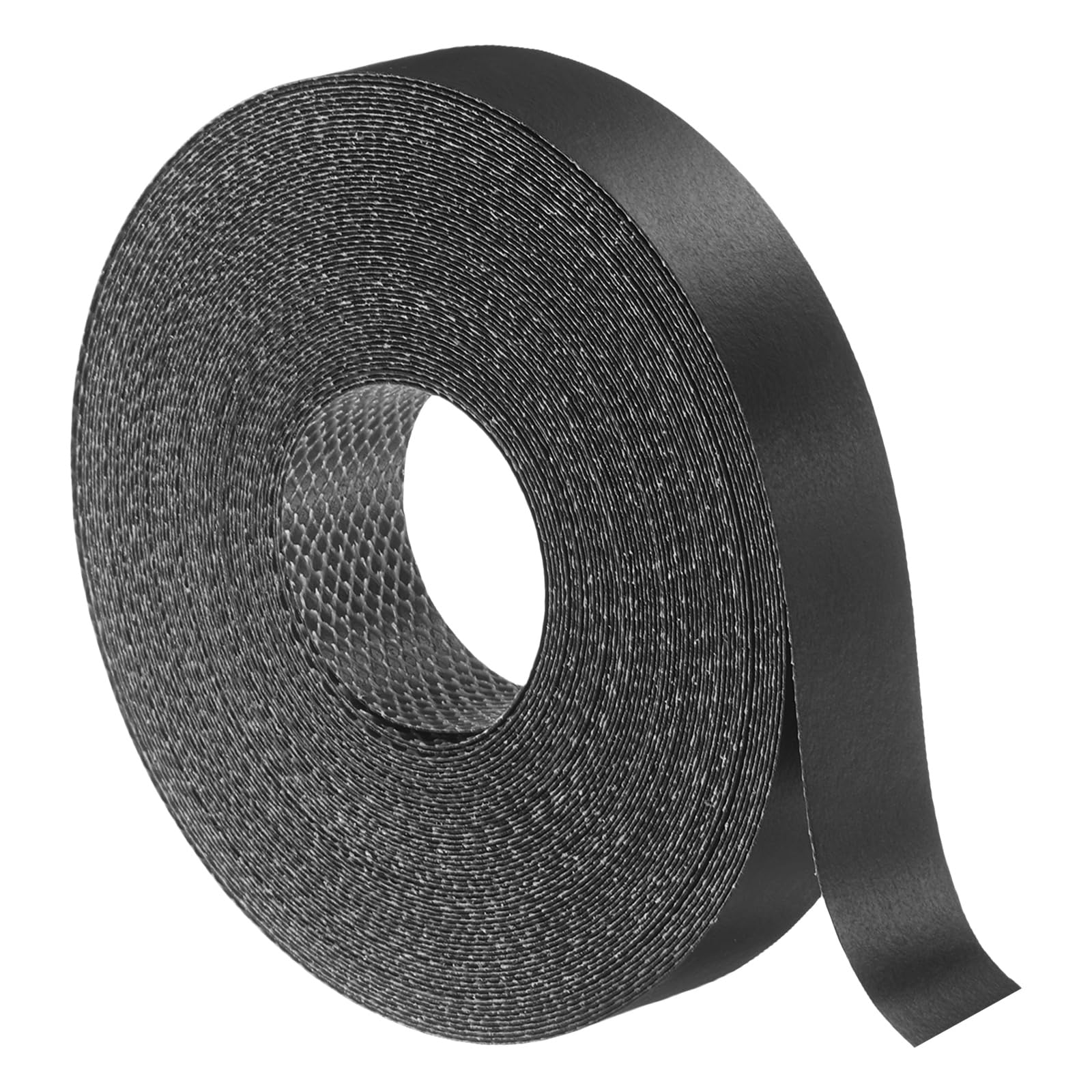 sourcing map Black Edge Banding Tape, 22mm x 16m Pre-Glued Flexible Veneer Edge Edging Strips Wood Tape for Cabinet Repair and Furniture Restoration