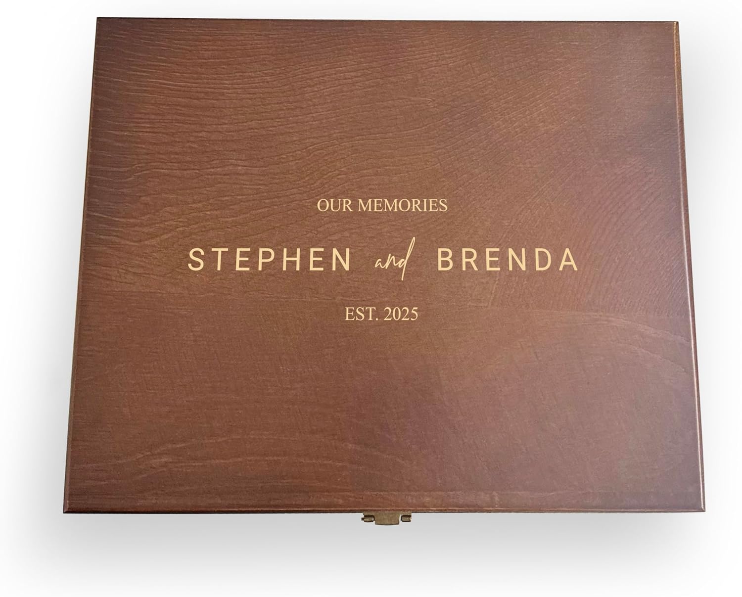 Personalised Engraved Wooden Keepsake Box, Wedding Memory Box, Personalized Keepsake Wood Box, Custom Wedding Gift, Custom Photo Box