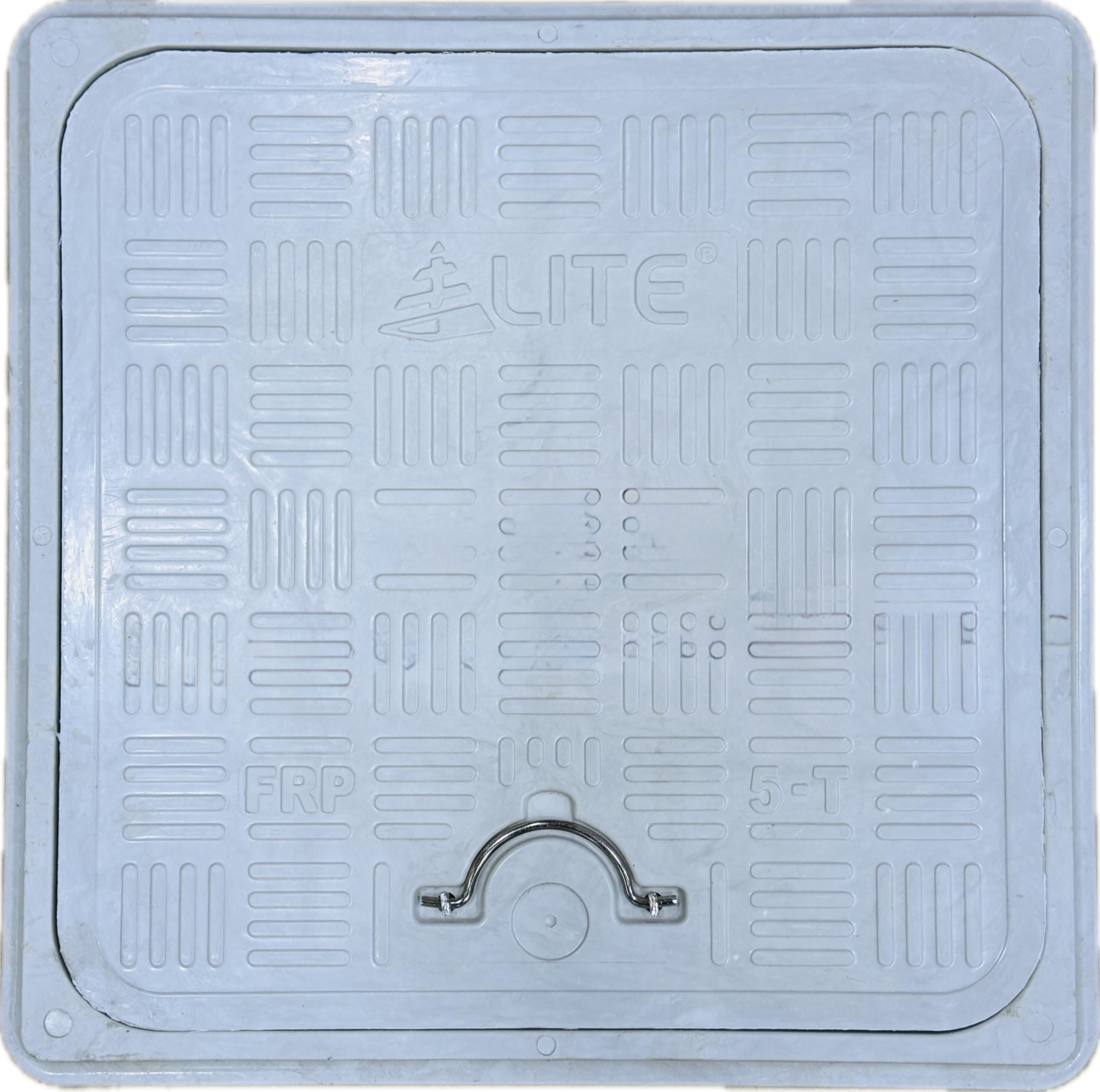 FRP 5 Ton Heavy Duty Sump Cover, Manhole Cover, Water Tank Cover, Durable Fiber Chamber Cover, Weatherproof Anti-Slip for Residential, Commercial & Industrial Use (15x15inch (375x375mm))-image-46