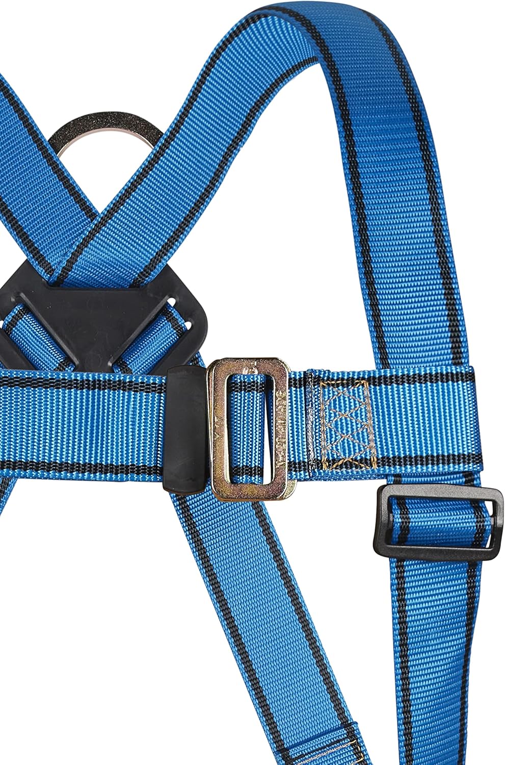 Phoenix Lightweight Harness with Pass Through Quick-Connect Legs, Single Sliding Dorsal D-Ring, Sub Pelvic Strap, Chest Strap, Compliance Fall Arrest Restraint, ANSI and OSHA Certified, One Size, Blue
