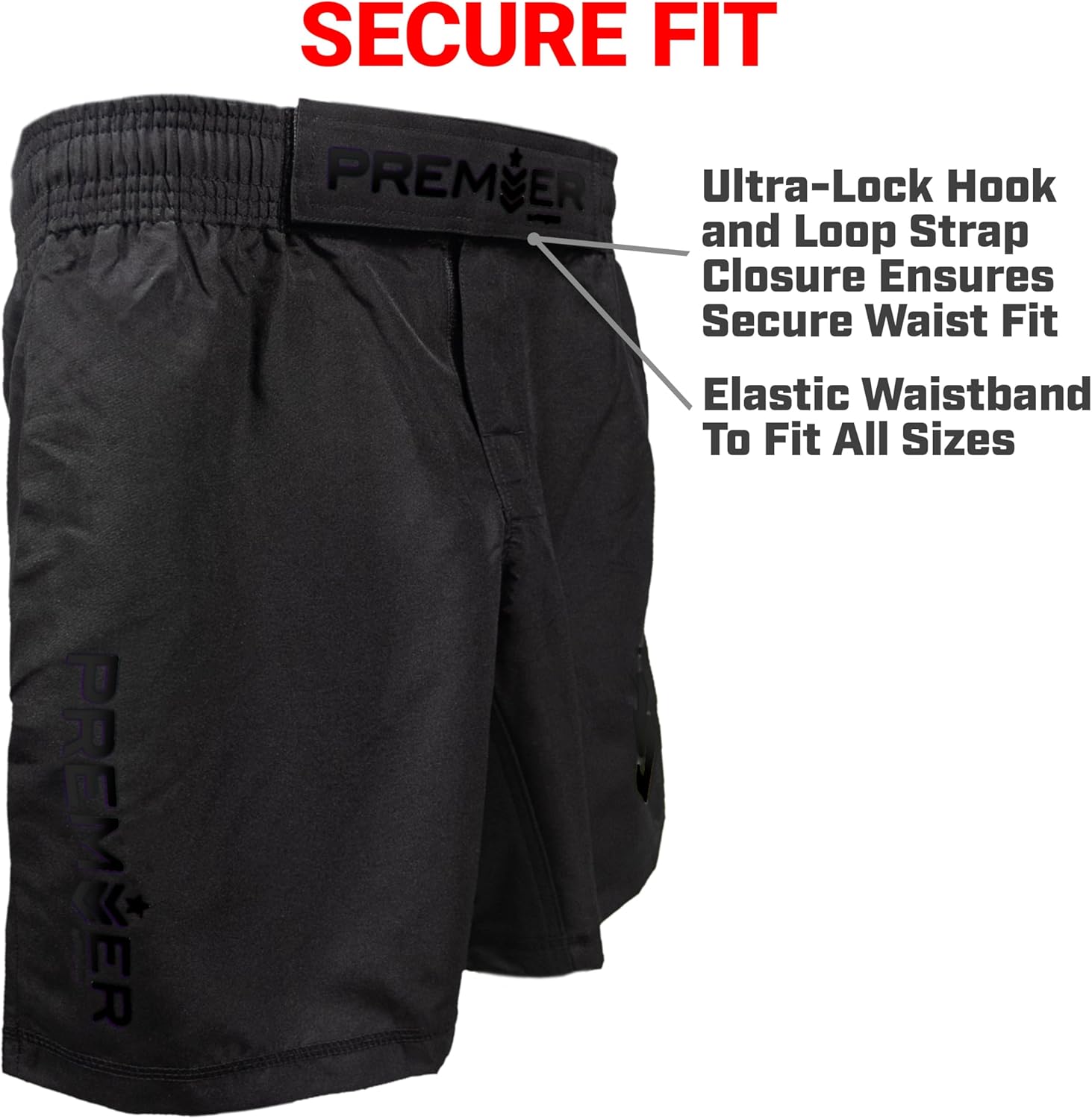 Revgear Youth MMA and Boxing Shorts, Muay Thai Kickboxing Gear, Elastic Waistband, Double Stitched, Ideal for BJJ, Wrestling - Image 2