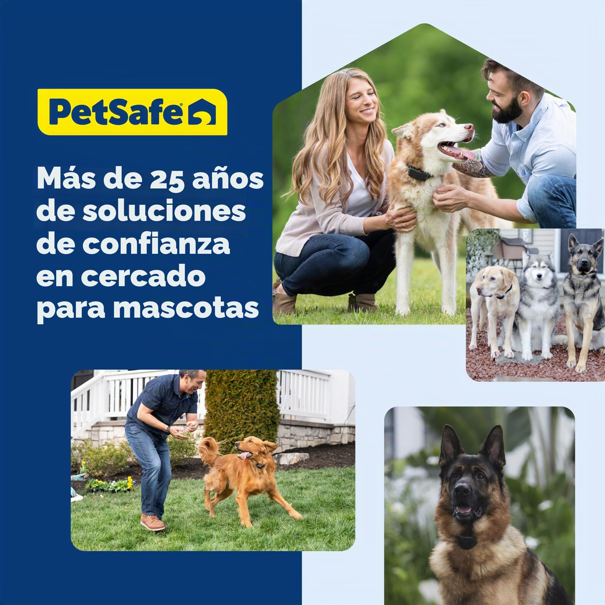 PetSafe Valla clásica en el Suelo para Perros y Gatos – de The Parent Company de la Marca Invisible Fence – Incluye 500 pies de Alambre – Cobertura expandible hasta 5 Acres
