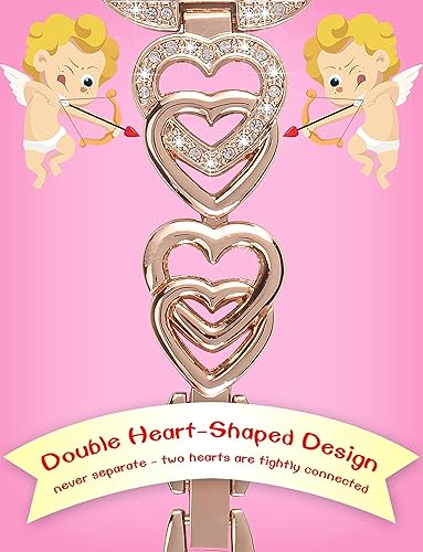 Miniatura 2 de Correa en forma de corazón compatible con Apple Watch Band de 1.496 in, 1.575 in, 1.614 in, 1.654 in, 1.732 in, 1.772 in, 1.772 in, correa de reloj