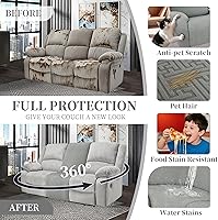 Vista 436 de Fundas 100% impermeables para sofá reclinable seccional, fundas para sofá reclinable en forma de L, funda para sofá seccional de esquina