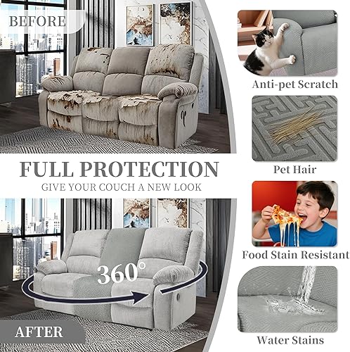 Miniatura 436 de Fundas 100% impermeables para sofá reclinable seccional, fundas para sofá reclinable en forma de L, funda para sofá seccional de esquina en forma de