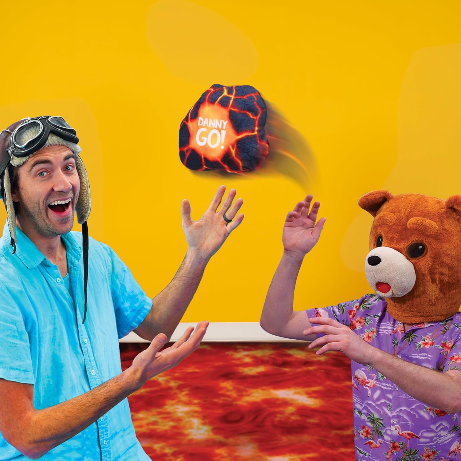 Danny Go! Hot Hot Lava Rock Game, Interactive Toss Game with Lights and Music