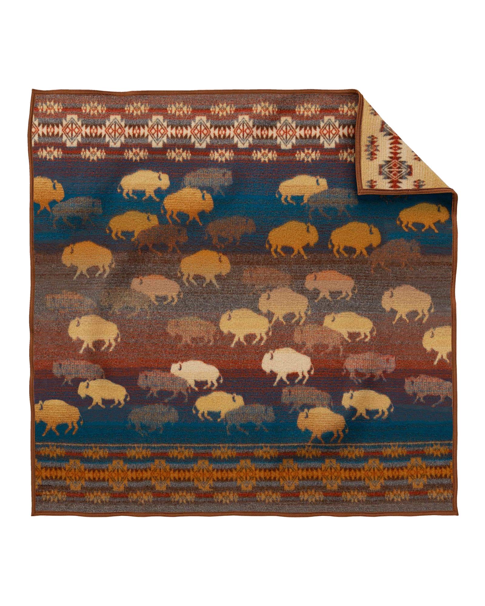 Pendletonjacquard Muchacho Kids Blanket Rustic Prairie Rush Hour