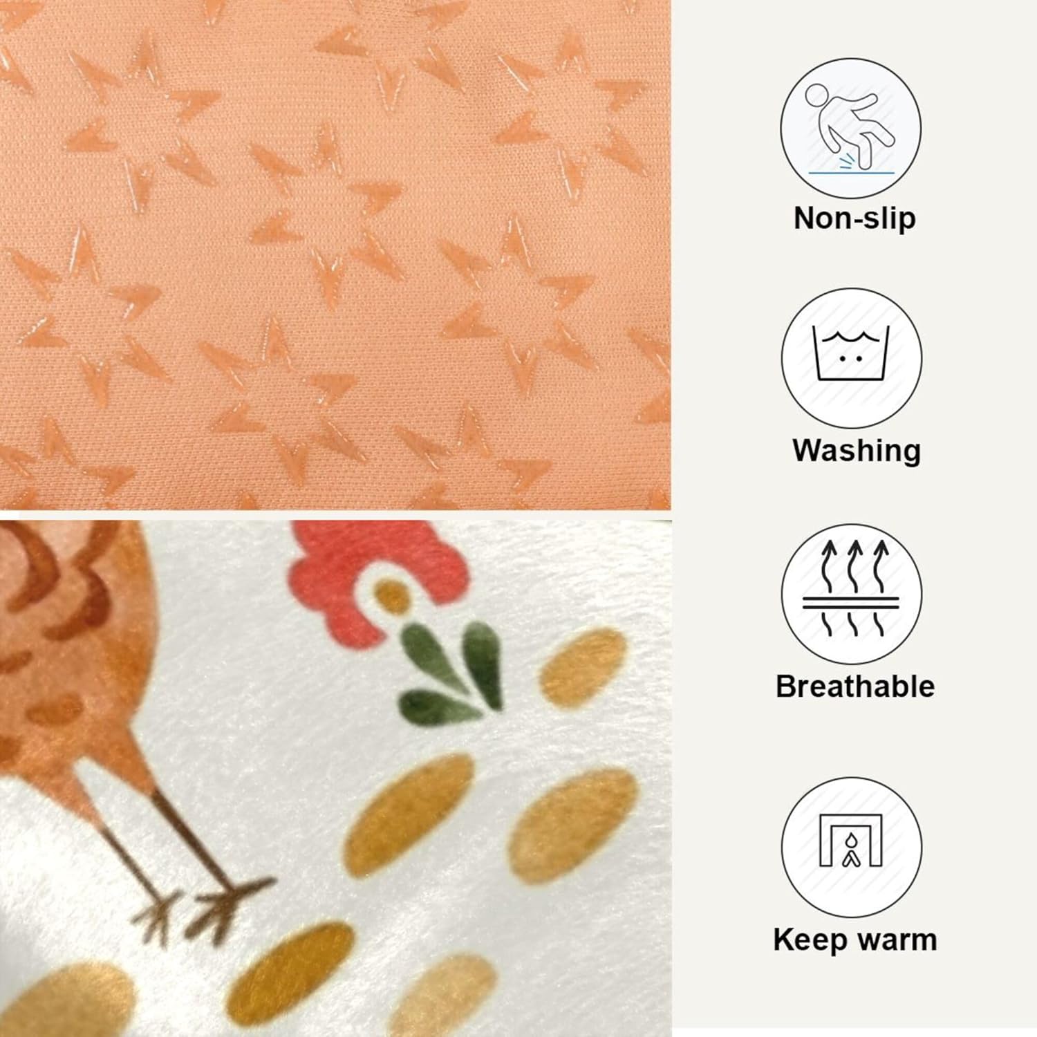 review Chicken Pet Bed Soft Non-Slip Bottom Design Calming Dog Bed for Small Medium Dogs and Cats,36x24in
