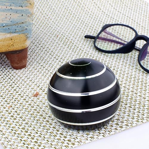 Miniatura 10 de Juguetes de escritorio cinéticos, bola giratoria de ilusión óptica de cuerpo completo, parte superior giratoria grande más larga, ideal para