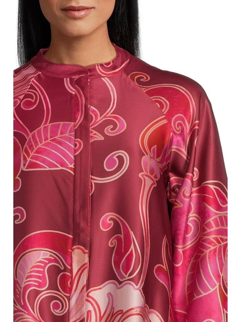 Red Natori Deco Zip Caftan