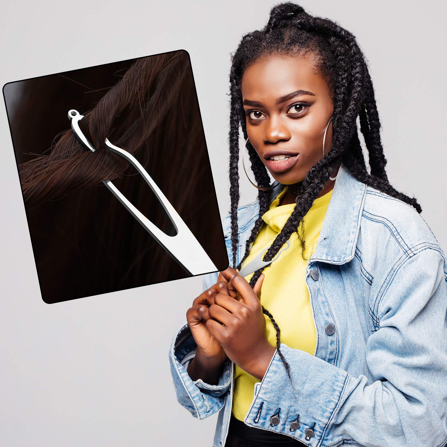 2 Interlocking Tools Sisterlock Dreadlocks Tools Easy Locking Needles