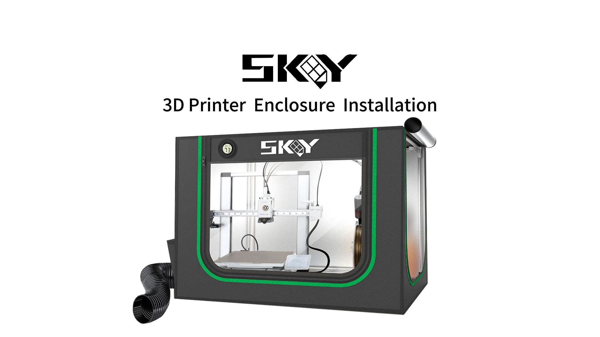 Upgrade 3D Printer Enclosure for Bambu Lab A1,A1 Mini with LED