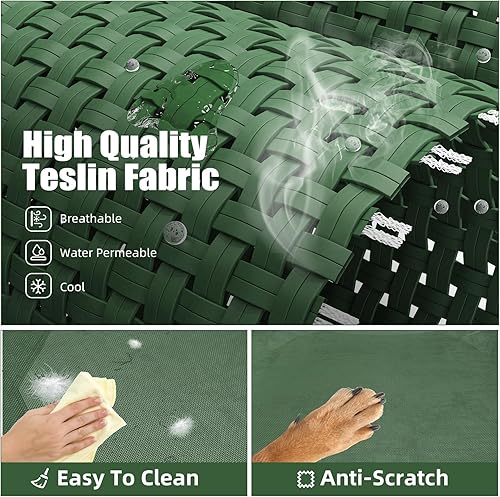 Miniatura 5 de Simple Trending Cama elevada para perros grandes, catre para perros XL impermeable, cama elevada para mascotas de enfriamiento al aire libre, 47.75